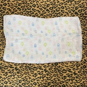 Lollypop Muslin Swaddle Blanket bird cage